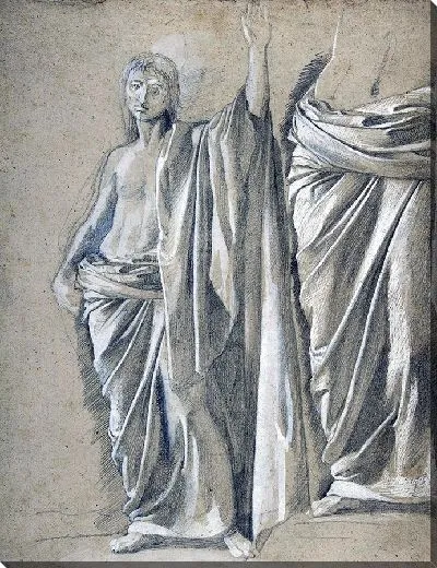 Картина Этюд драпированной фигуры