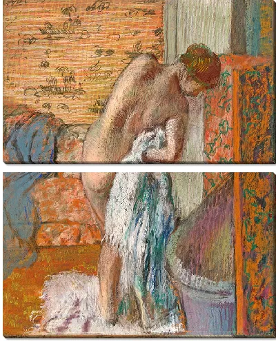 Картина После купания (Женщина вытирается)