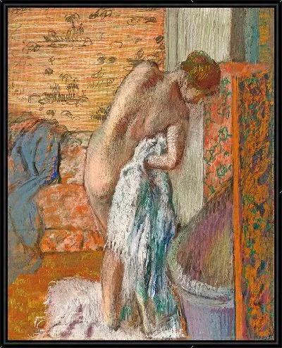 Картина После купания (Женщина вытирается)