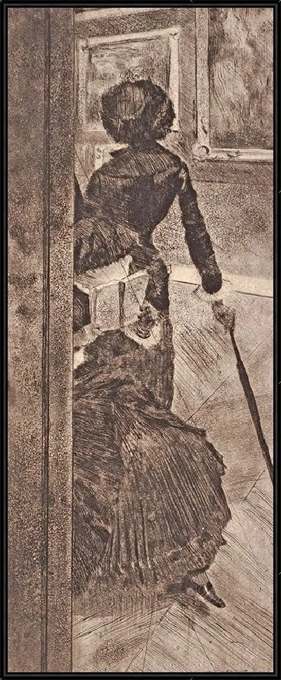 Картина Картина «В Лувре» (Мэри Кассат)