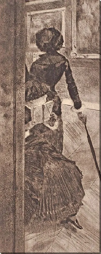 Картина Картина «В Лувре» (Мэри Кассат)