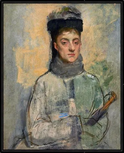 Картина Женщина с зонтиком (Берта Жанто)