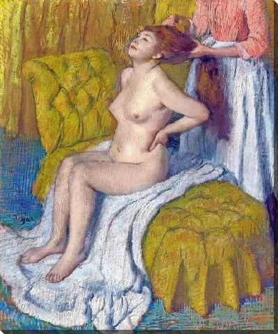 Картина Женщина расчесывает волосы