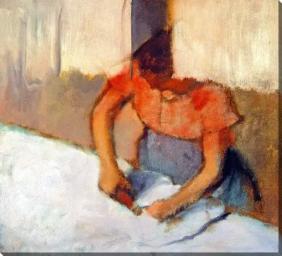 Картина Прачка гладит