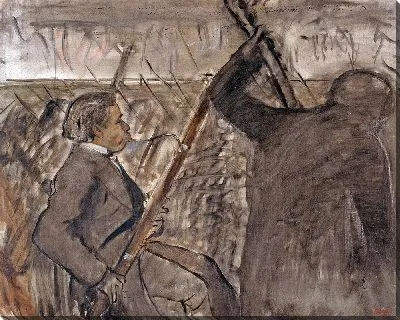 Картина Музыканты в оркестре (Портрет Дезире Диау)