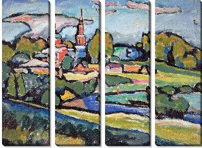 Ахтырка, Пейзаж с Красной церковью