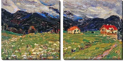 Картина Кохельзее недалеко от Мюнхена (озеро Кохель недалеко от Мюнхена)