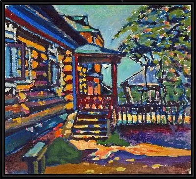 Картина Ахтырка. Главный вход дачи