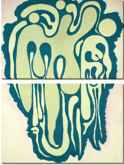 Картина Зеленая фигура