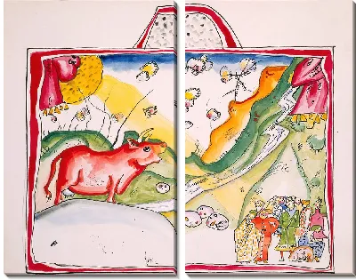 Картина Акварель для фиалки (Живопись III)