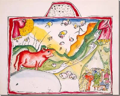 Картина Акварель для фиалки (Живопись III)