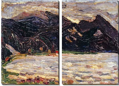 Картина Кохель, озеро с Герцогштандом