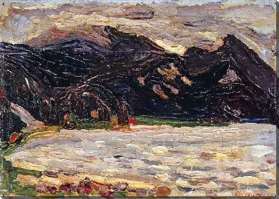 Картина Кохель, озеро с Герцогштандом