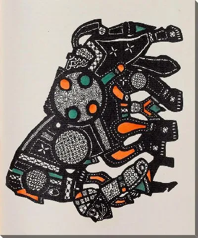 Картина Страница альманаха «Синий всадник»