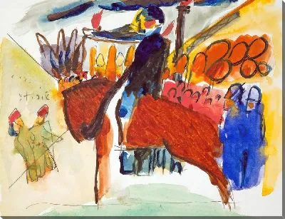 Картина Исследование впечатления IV (Полицейский)