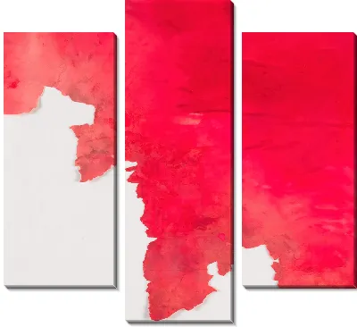 Картина Желтый квадрат красного фона