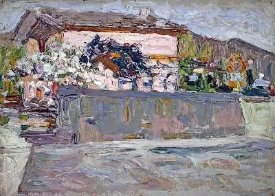 Картина Весна в окрестностях Аугсбурга