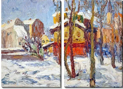 Картина Зима в Швабинге