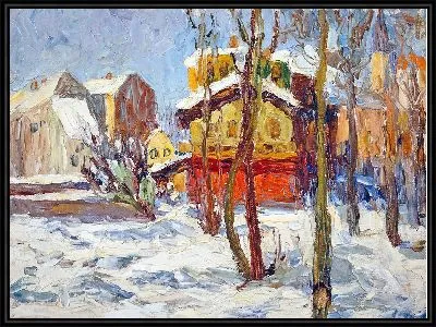 Картина Зима в Швабинге
