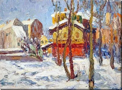 Картина Зима в Швабинге