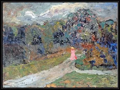 Картина Сумерки в Английском саду, Мюнхен