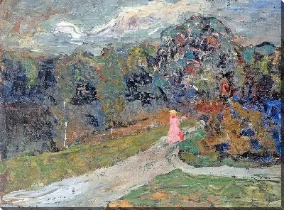 Картина Сумерки в Английском саду, Мюнхен