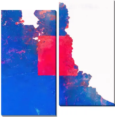 Картина Красная площадь синего фона