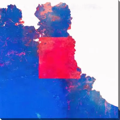 Картина Красная площадь синего фона