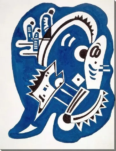 Картина Голубовато-черный