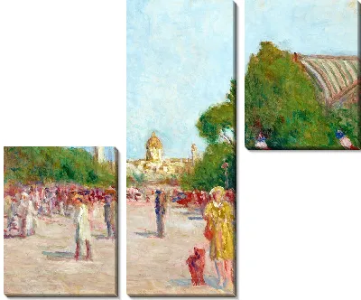 Картина Авеню Уинстон-Черчилль, Париж