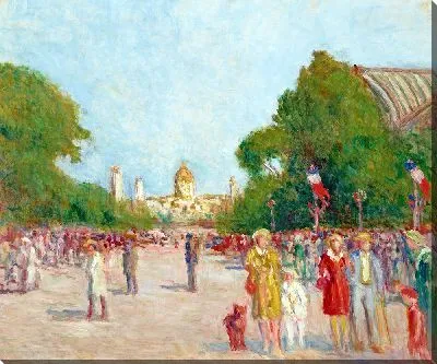 Картина Авеню Уинстон-Черчилль, Париж