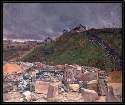 Картина Пейзаж на Монмартре (1889)