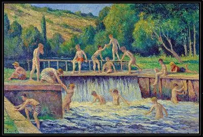 Картина Купание в Бесси-сюр-Кюр (около 1908 г.)