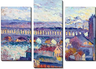 Вид на Виадук д'Отей (около 1905-1910)