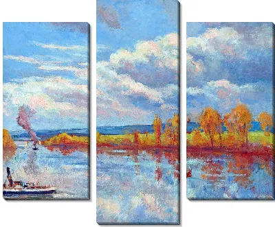 Картина Берега Сены в Герне