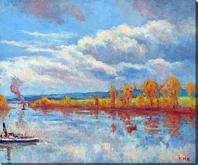 Картина Берега Сены в Герне