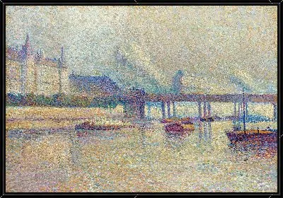 Картина Берега реки Сены в Париже (1893)