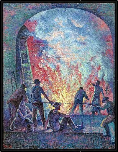 Картина Сталелитейный завод (1899 г.)
