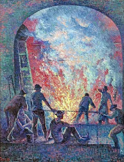Картина Сталелитейный завод (1899 г.)