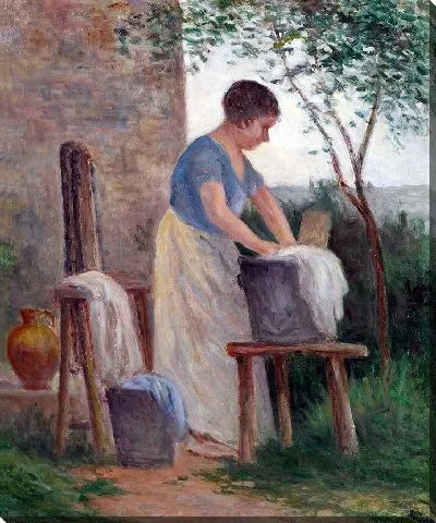 Картина Роллебуаз, прачечная в саду (1935)