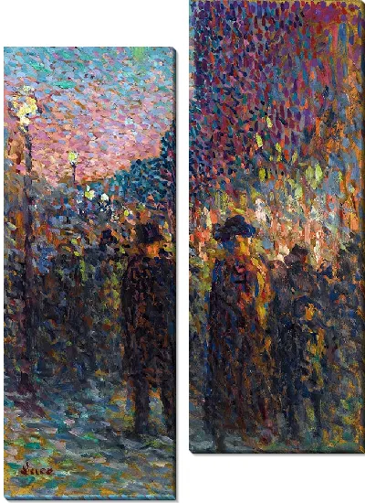 Картина Париж, Бульвары, La Nuit (около 1893 г.)