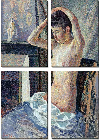 Картина Обнаженная, делающая прическу (1889)