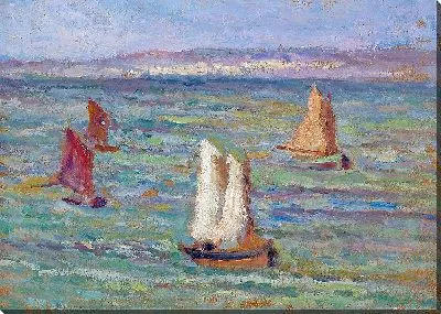 Картина Лодки вокруг Онфлера (1928)