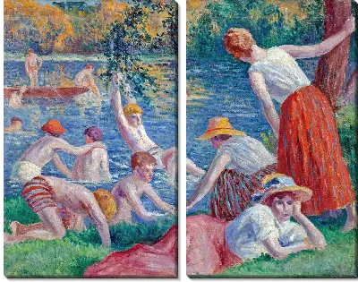 Картина Купание в ожидании (1909)