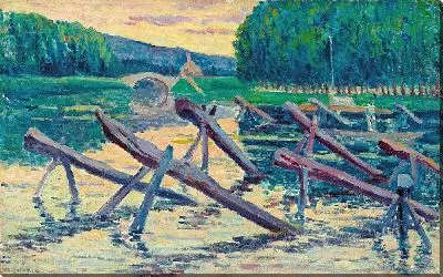 Картина Мольберты на выезде (около 1908 г.)