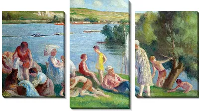 Картина Мерикур, спуск на берег Сены (1929)