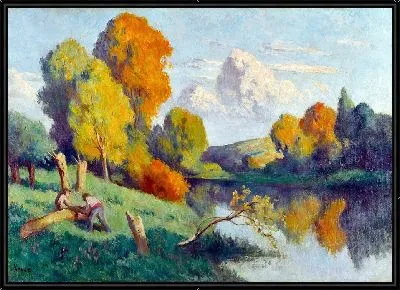 Картина Пильщики, пейзаж Ла Кюра