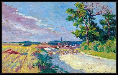 Картина Пейзаж в Меревиле (1904)