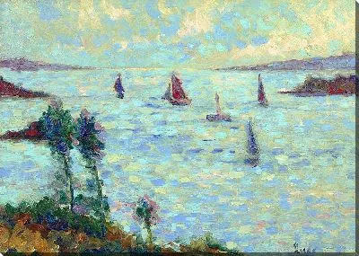 Картина Парусники у берегов Кермустера (около 1914-1915 гг.)
