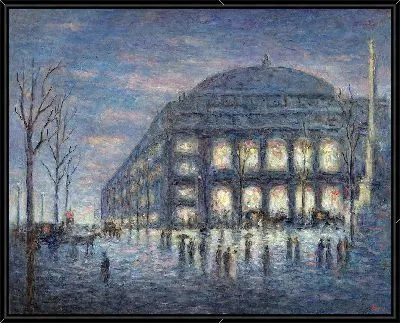Картина Париж, Площадь Театра Шатле (около 1900 г.)